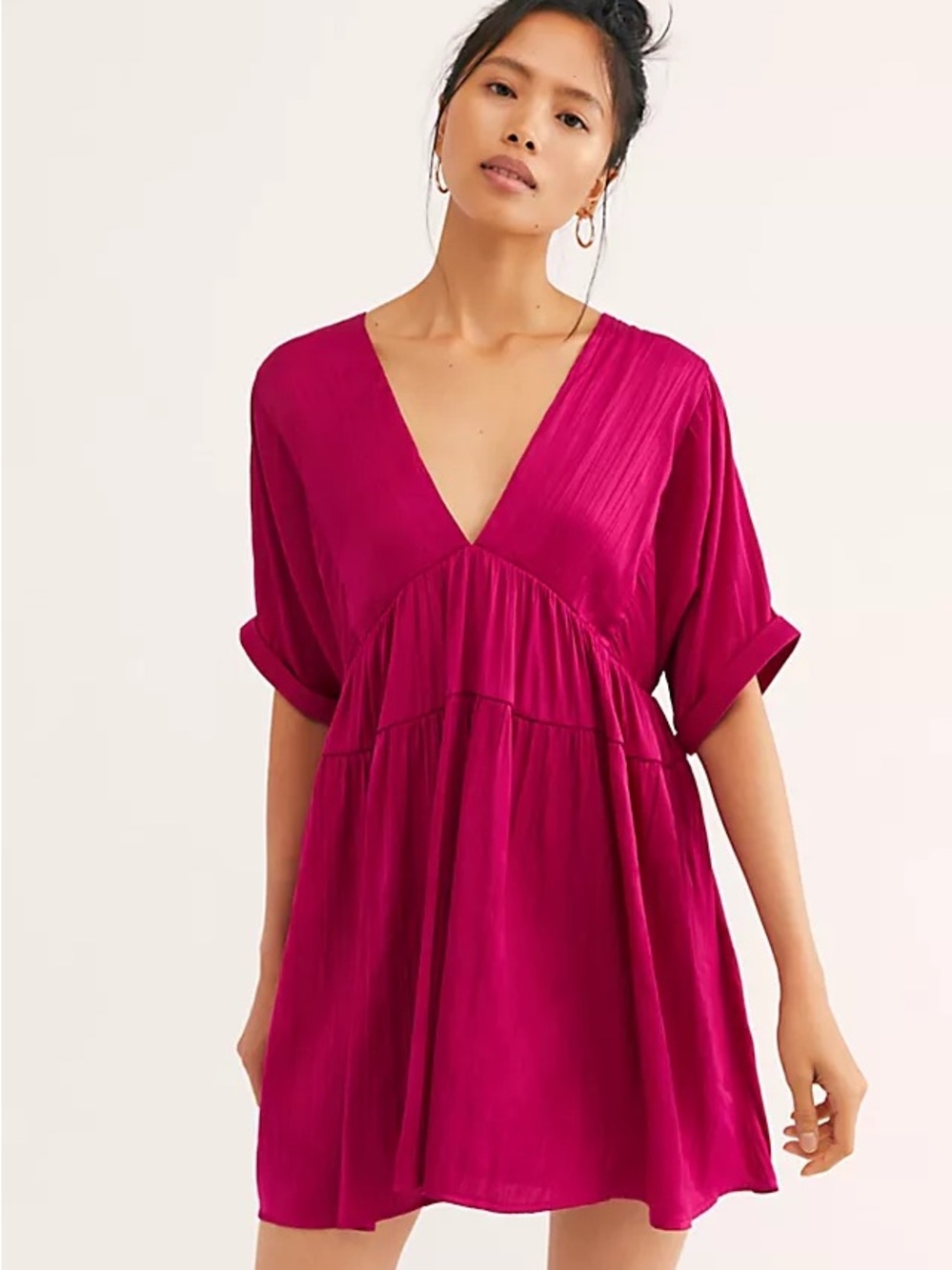 Free People Shiny Sun Up Mini Dress sz M
